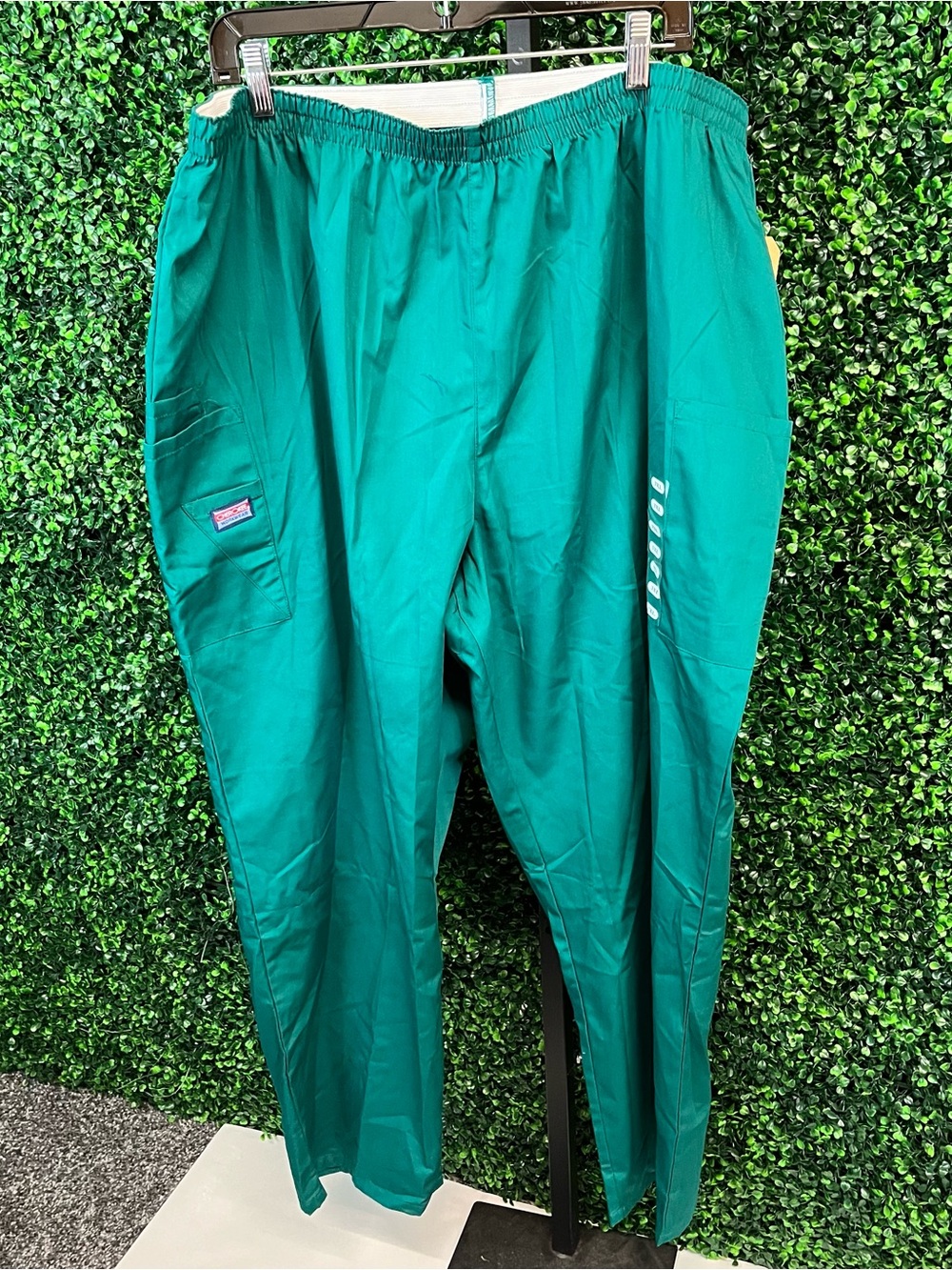 NWT Cherokee Work Wear Hunter Green Straight Leg Pant Size 3XL